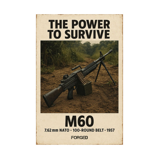 M60 Poster - "THE POWER TO SURVIVE."