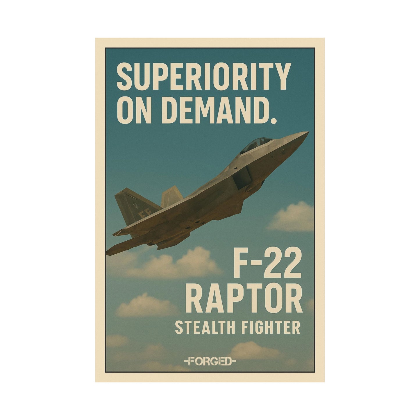 F-22 Raptor Poster