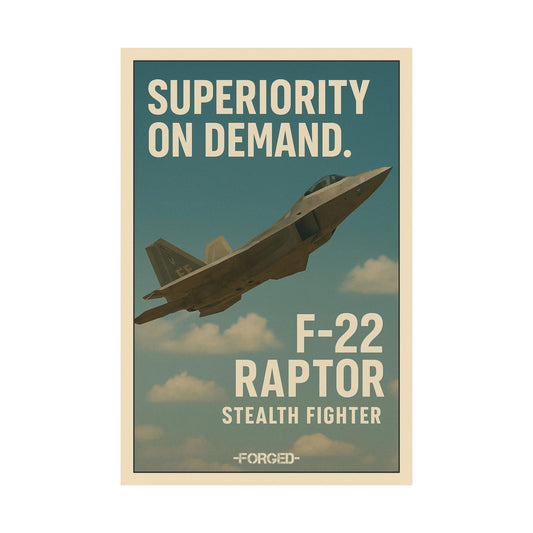 F-22 Raptor Poster